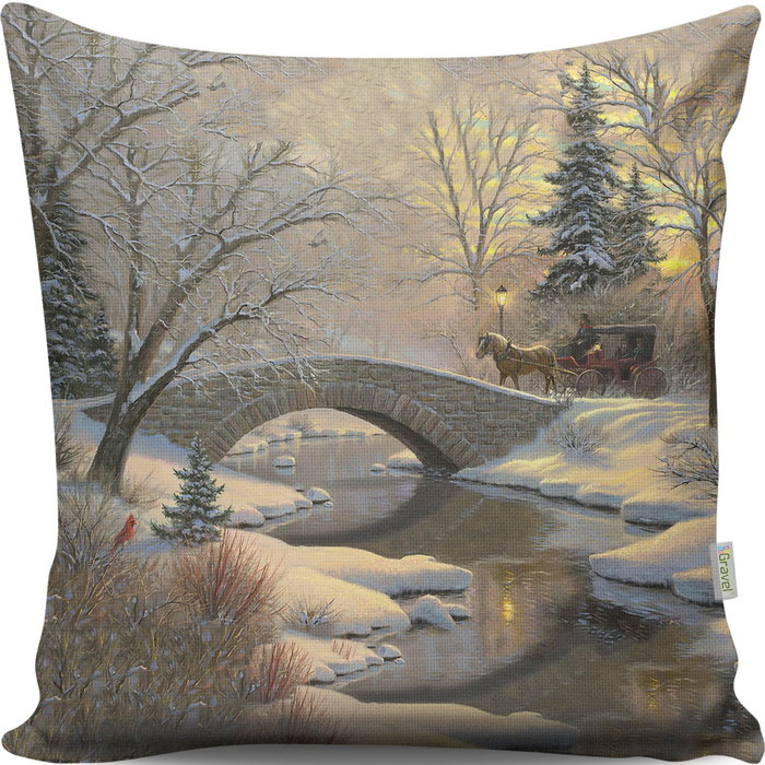 Aberto Design Cojín Multicolor 43 x 43 cm con Relleno de Silicona